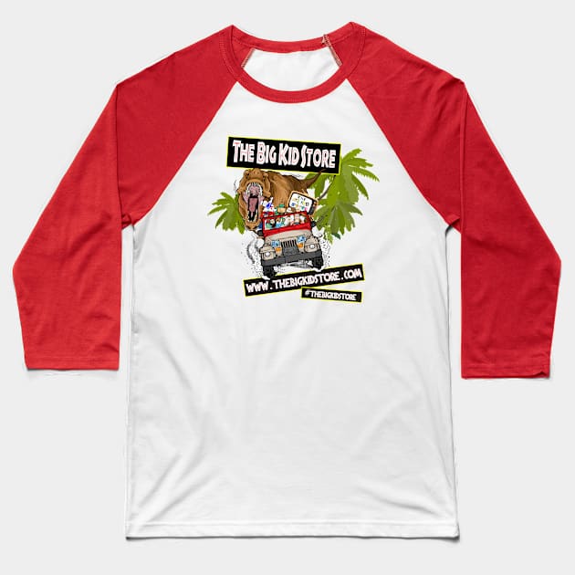 The Big Kid Store Jurassic Shirt Baseball T-Shirt by RoswellWitness